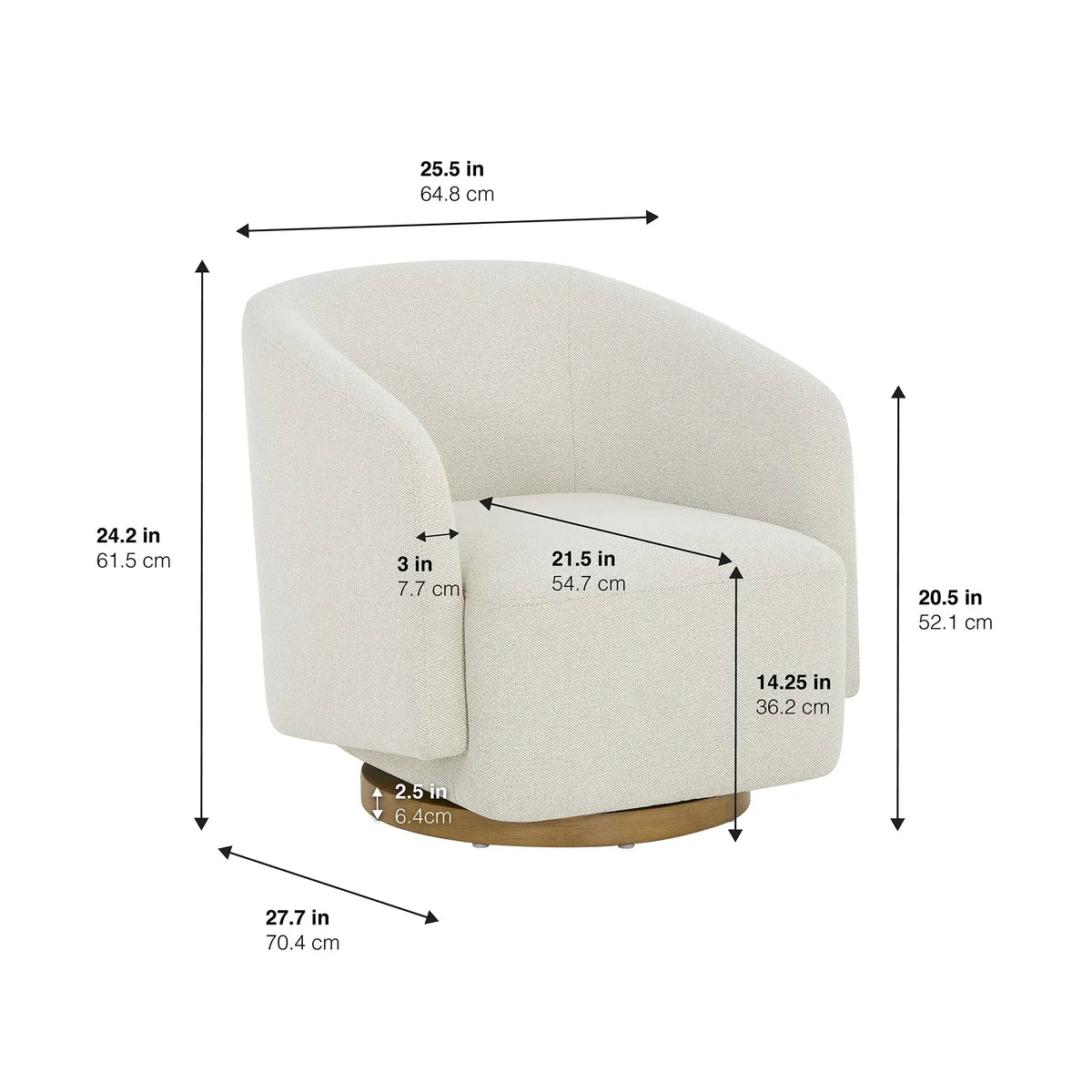 Mini Murphy Kids Swivel Accent Chair