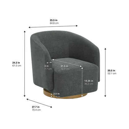 Mini Murphy Kids Swivel Accent Chair