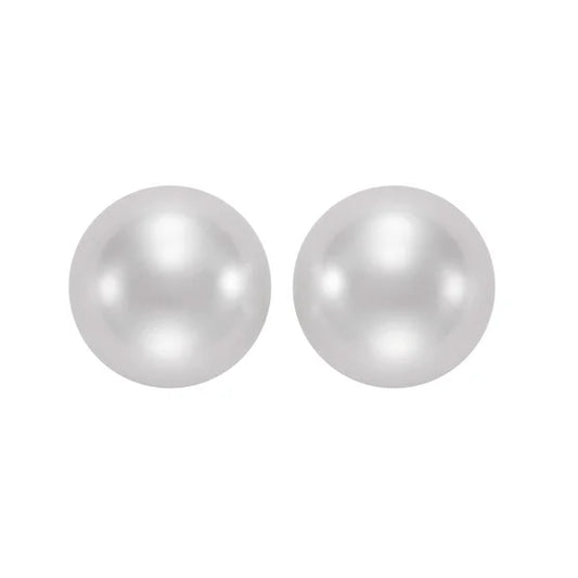 Freshwater Cultured 9-10mm Pearl 14kt Yellow Gold Stud Earrings