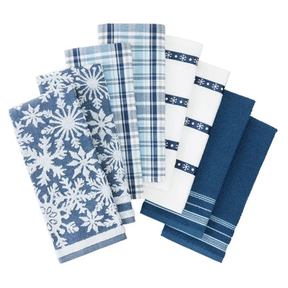 Holiday Kitchen Towels, 8-pack
