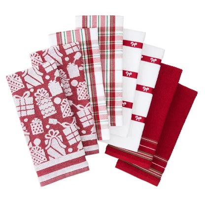 Holiday Kitchen Towels, 8-pack