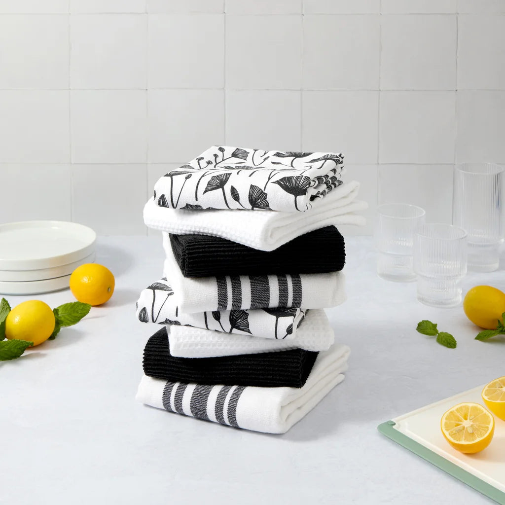 Terry Kitchen Towels, 8-pack