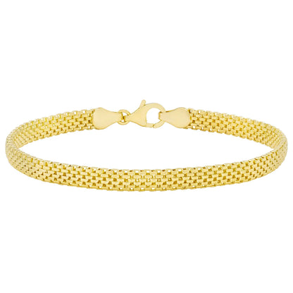 14kt Yellow Gold Mesh Link Bracelet
