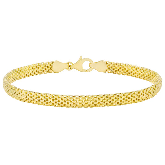 14kt Yellow Gold Mesh Link Bracelet
