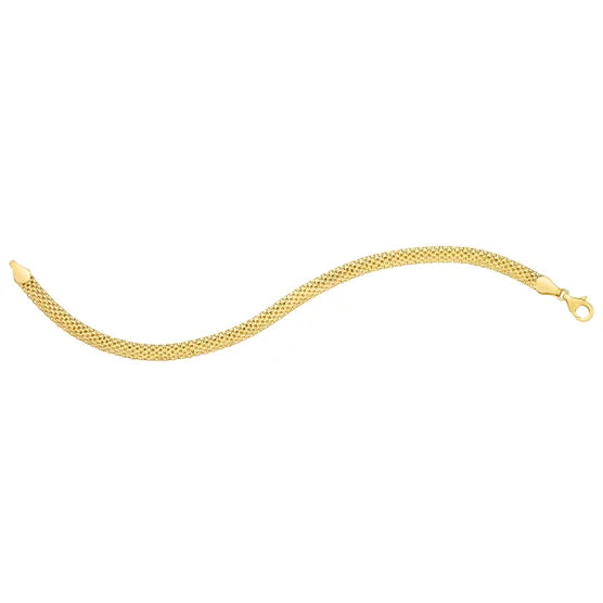14kt Yellow Gold Mesh Link Bracelet