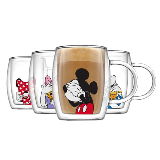 Disney Peek-a-Boo 13.5 oz Double Wall Glass Mug