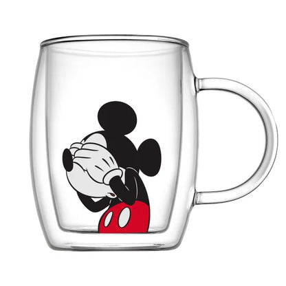 Disney Peek-a-Boo 13.5 oz Double Wall Glass Mug
