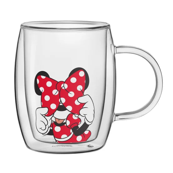Disney Peek-a-Boo 13.5 oz Double Wall Glass Mug