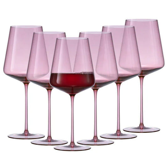 Sidney Red Wine Glasses, Set of 6