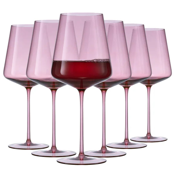 Sidney Red Wine Glasses, Set of 6