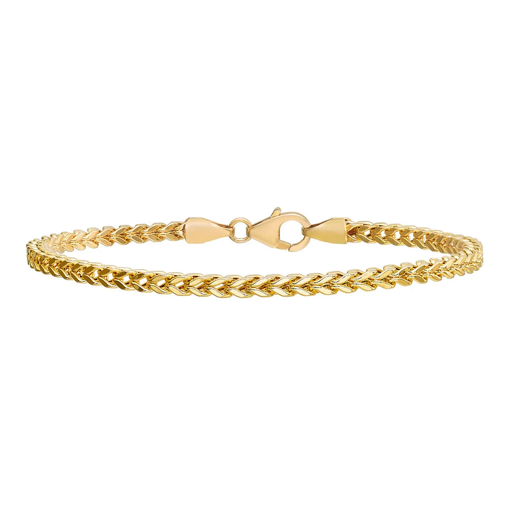 14kt Yellow Gold Franco Bracelet