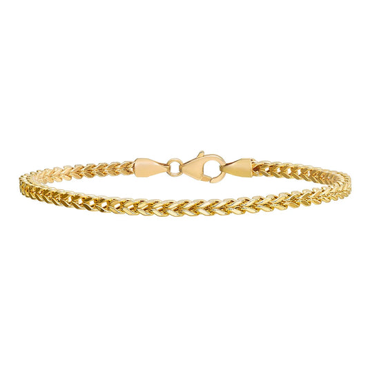 14kt Yellow Gold Franco Bracelet