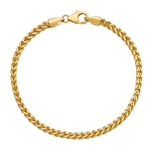 14kt Yellow Gold Franco Bracelet