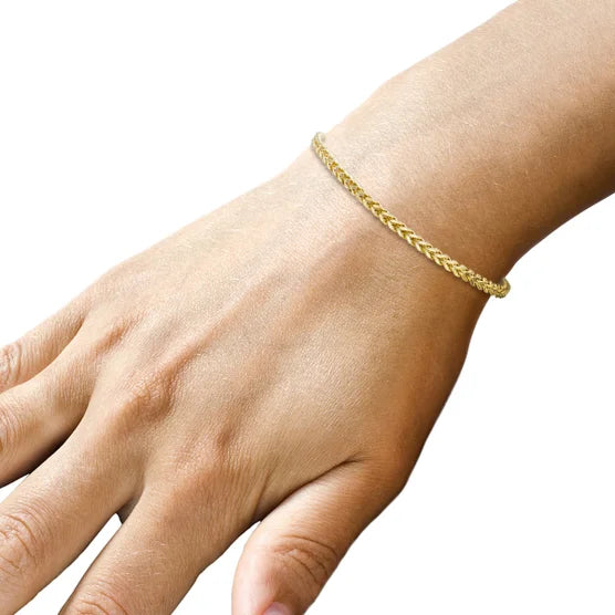 14kt Yellow Gold Franco Bracelet