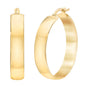 18kt Yellow Gold Wide Hoop Earrings