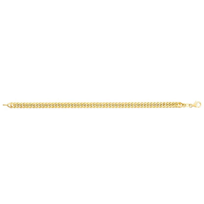14kt Yellow Gold Double Curb Bracelet