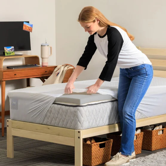 Memory Foam Dorm Sleep Bundle 3-piece Set, Twin XL