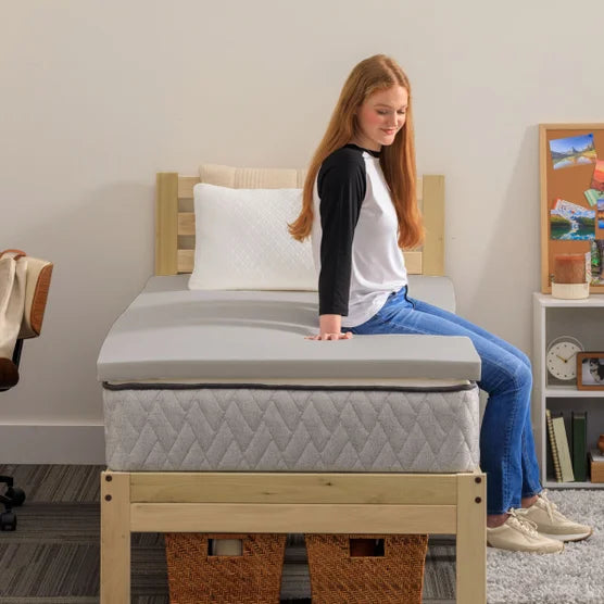 Memory Foam Dorm Sleep Bundle 3-piece Set, Twin XL