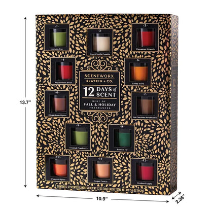 Scentworx Holiday 12 Days of Scent Advent Candle Calendar