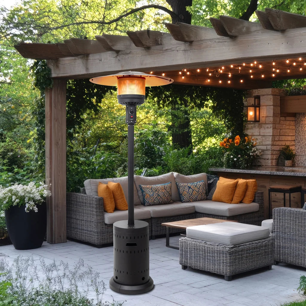 Fire Sense Matte Black Patio Heater