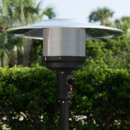 Fire Sense Matte Black Patio Heater