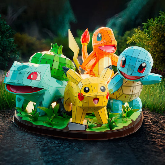 4D Build Pokémon Starter Set 3D Model Kit