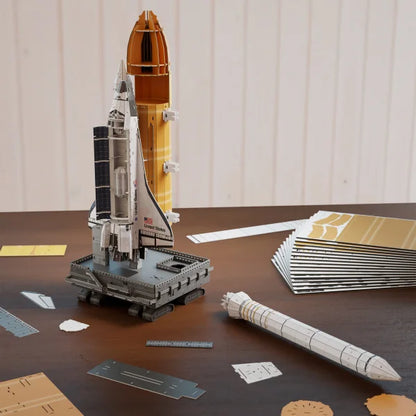 4D Build Space Shuttle 3D Model Kit with LED Lights