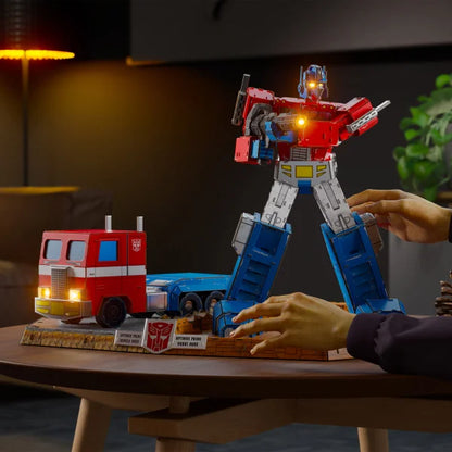 4D Build: Transformers Optimus Prime & Truck 3D Model Kit Puzzle