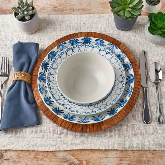 Sicily Blue 12-piece Dinnerware Set