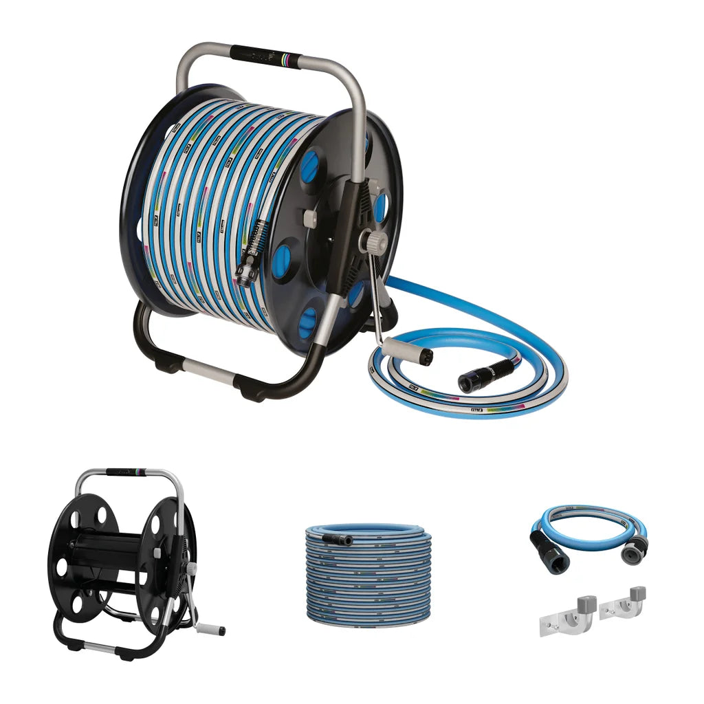Quantum Tech Metal Hose Reel Bundle