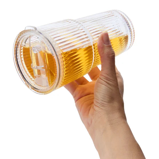 Glass Cups with Lids and Straw, 4-pack