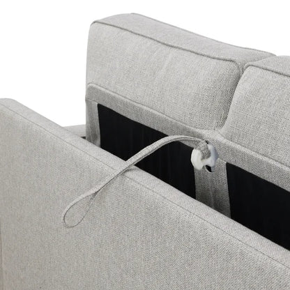 Rosie Fabric Sleeper Sofa with Memory Foam Mattress