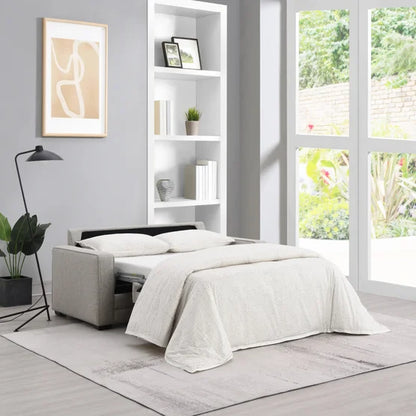 Rosie Fabric Sleeper Sofa with Memory Foam Mattress