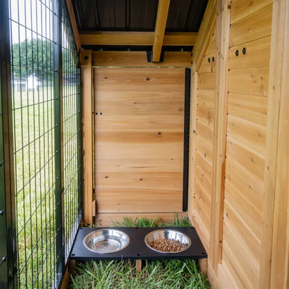 7’ x 5’ Canine Cabin Cedar Wood Outdoor Dog Kennel