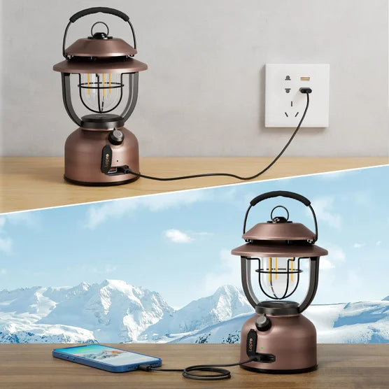 LED Rechargeable Metal Lantern