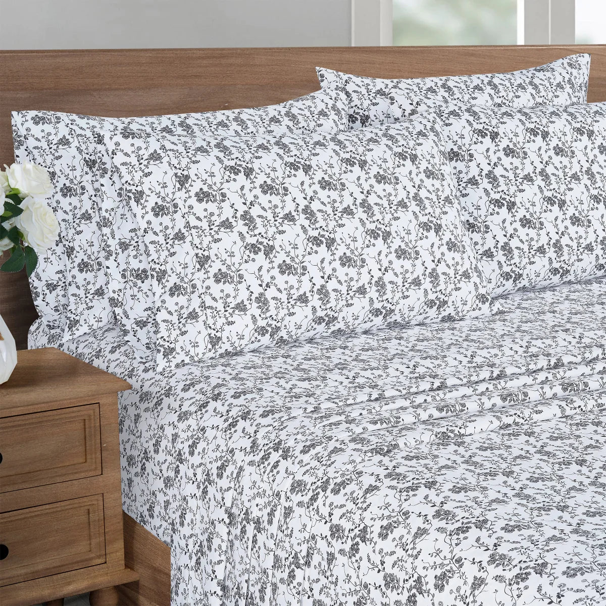 Home Fashions Microfiber 6-piece Sheet Set