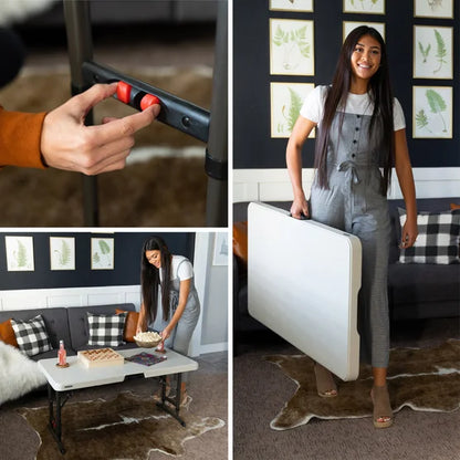 Commercial 4' Adjustable Height Table, 2-pack