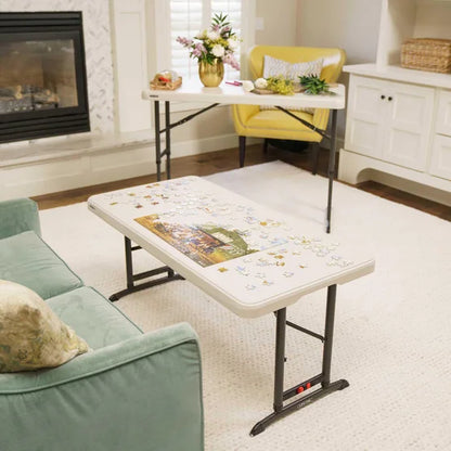 Commercial 4' Adjustable Height Table, 2-pack