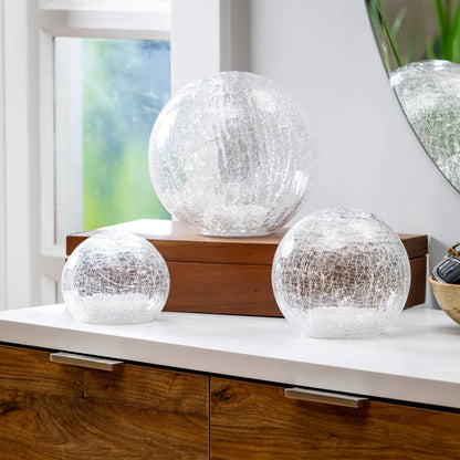 Glass Cubes and Spheres Towers, Set of 3