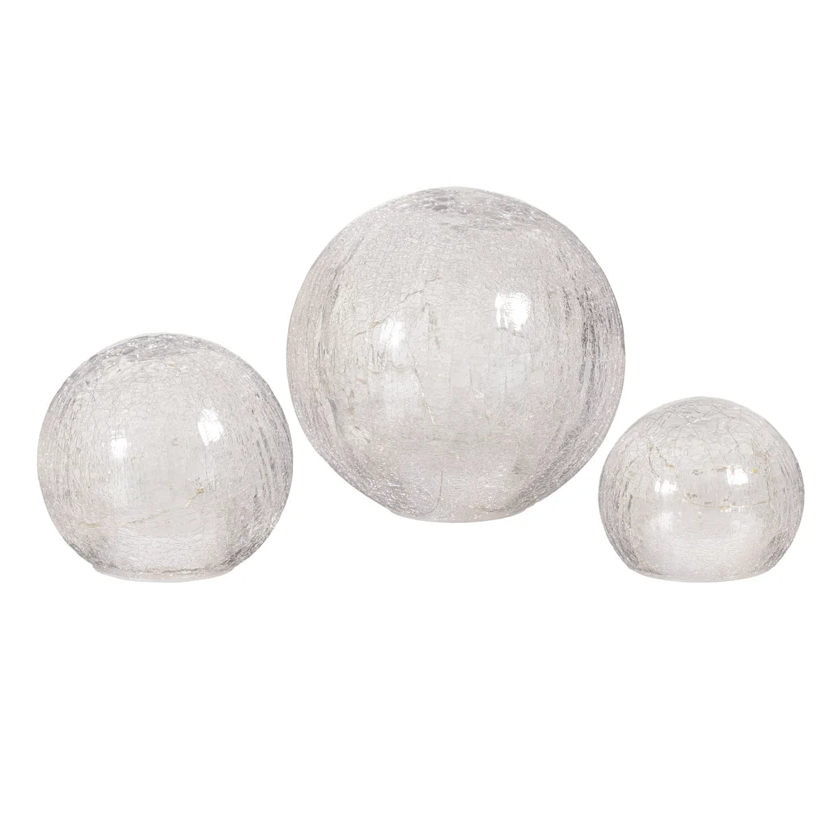Glass Cubes and Spheres Towers, Set of 3