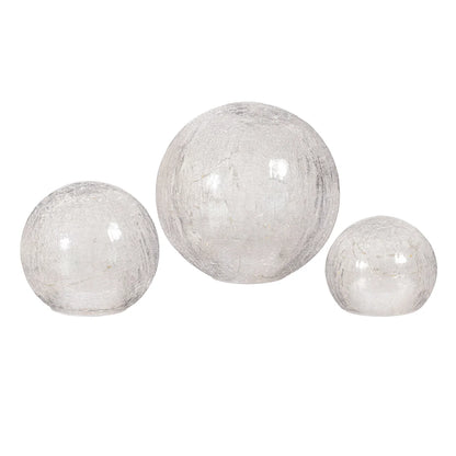Glass Cubes and Spheres Towers, Set of 3