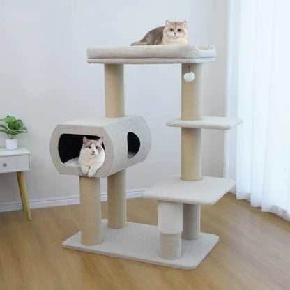 San Marino Maine Coon Cat Tree, With 5 Levels and Condo