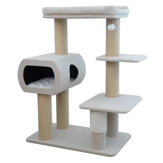 San Marino Maine Coon Cat Tree, With 5 Levels and Condo