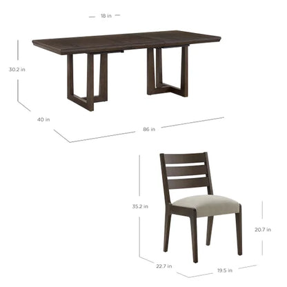 Portalis Dining Table and 6 Chairs