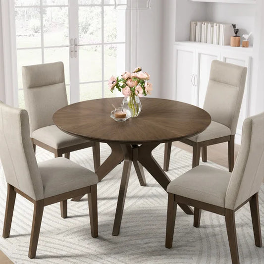 Sophie 48” Round Dining Table and 4 Chairs