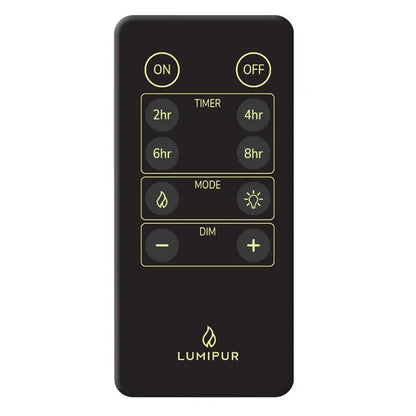 6-piece Flameless LED Candles Design Series Glass with Remote