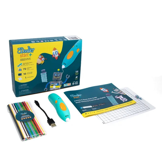 3Doodler Start+ 3D Pen Twin Pack Bundle with Bonus Refills & DoodlePad