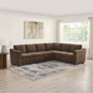 Ellsford 2-piece Fabric Sectional, Brown
