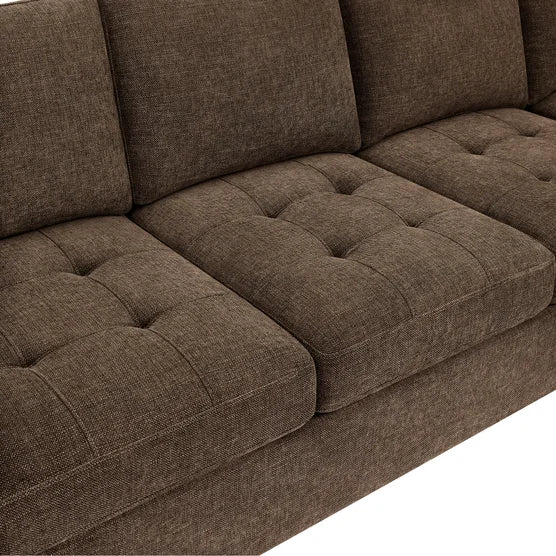 Ellsford 2-piece Fabric Sectional, Brown