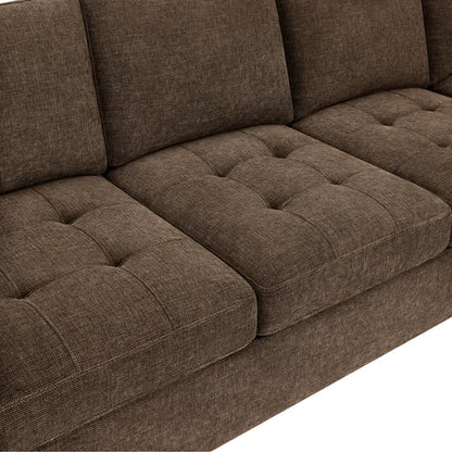 Ellsford 2-piece Fabric Sectional, Brown